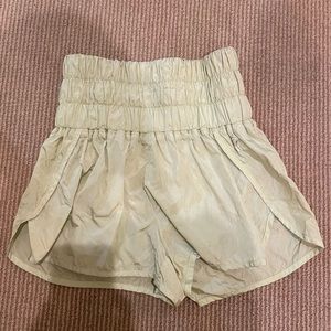 Light yellow Free People Way Home shorts